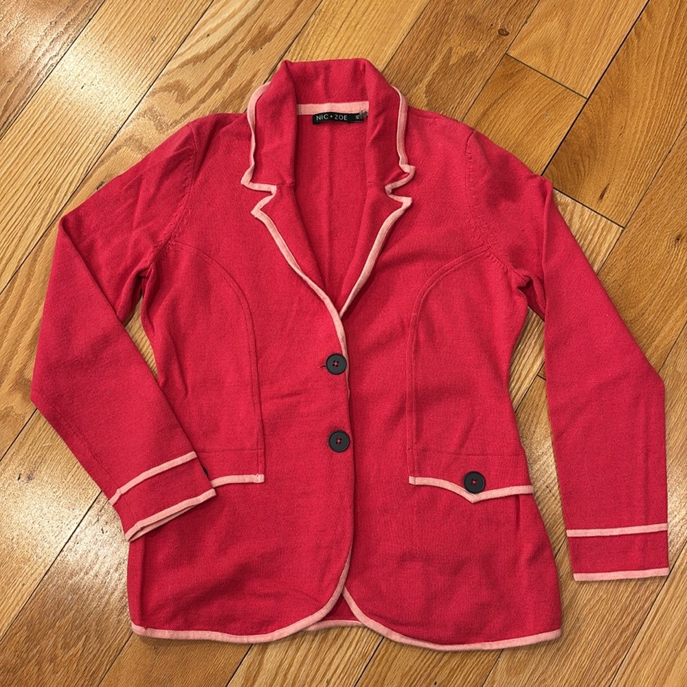 Nic + Zoe knit blazer